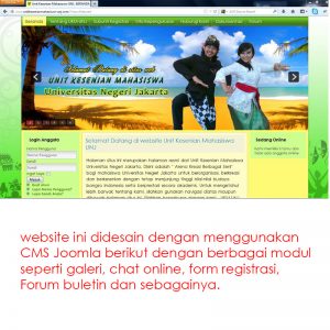 jasa pembuatan website organisasi - ukm-unj - joelouisrock - com