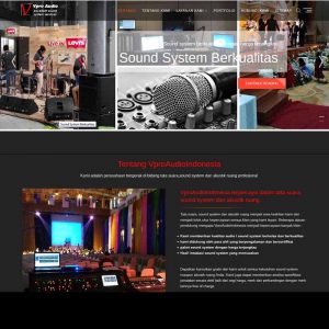 jasa pembuatan website penyewaan sound system vproaudioindonesia
