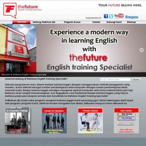 pembuatan website kursus bahasa inggris
