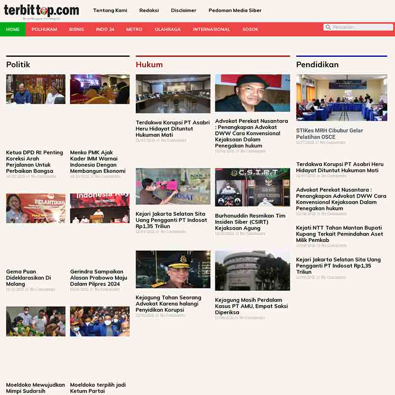 pembuatan website portal berita terbittop